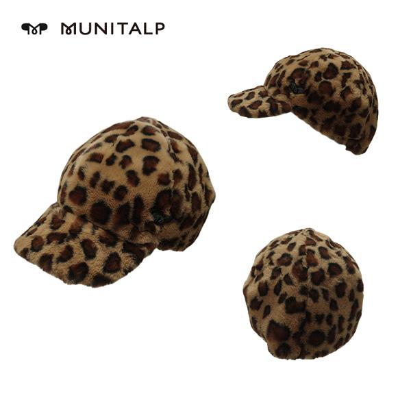 性別レディース商品説明ポリエステル素材の肌触りのいいフェークファーのキャップ。薄い中綿入りなので、保温性もあります。後ろ中心の内側のゴムストッパーで、大きさの調節もできます。カラー45　ブラウン系　レオパード柄素材ポリエステル100％Mad...