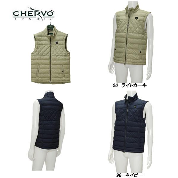 CHERVO シェルボ メンズ 秋冬 保温 ストレッチ 中綿ベスト : DEPOT 044 