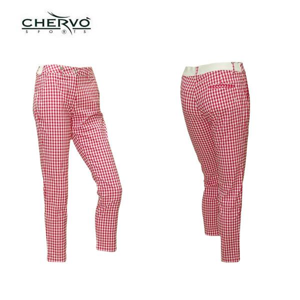 レディース　CHERVO　シェルボ　ゴルフパンツ　ショートパンツ　チェック柄 レディースCHERVOシェルボゴルフパンツショートパンツチェック柄