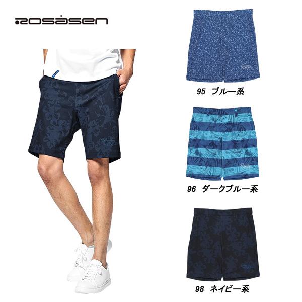 ロサーセン Rosasen メンズ 春夏 UVケア 吸水速乾 ストレッチ ハイテンションメッシュプリントショートパンツ