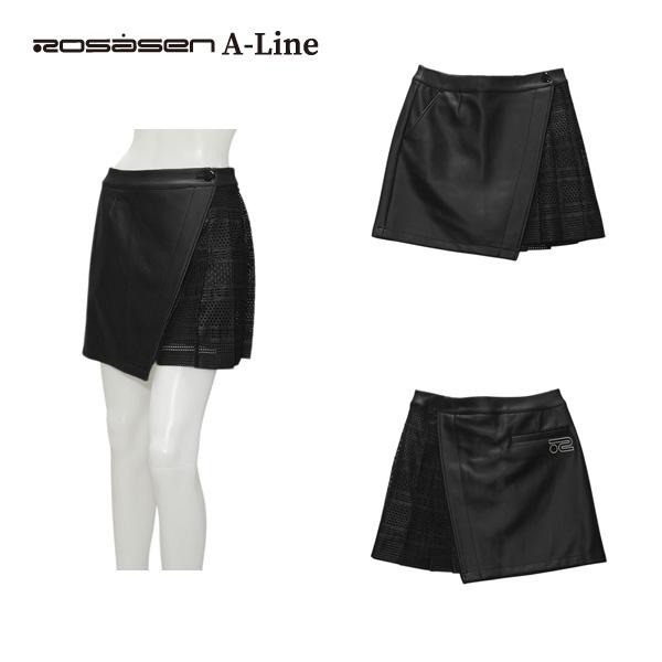 ロサーセン Rosasen A‐Line レディース 秋冬 ソフトストレッチレザー風スカート