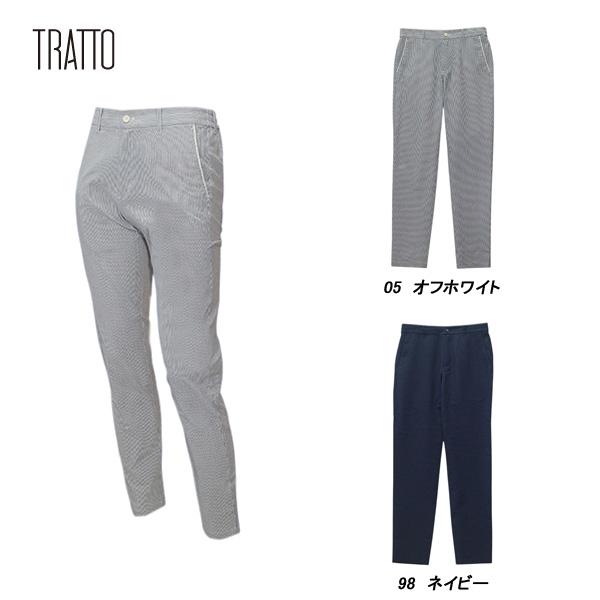 トラット TRATTO メンズ 春夏 吸水速乾 ストレッチ 東レ素材エバレット サッカーコードレーンテーパードイージーパンツ
