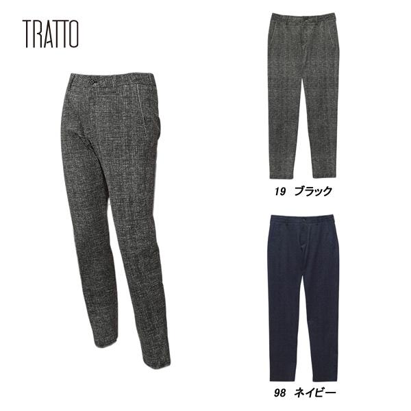 トラット TRATTO メンズ 春夏 クールマックス トリコットプリント テーパードイージーパンツ