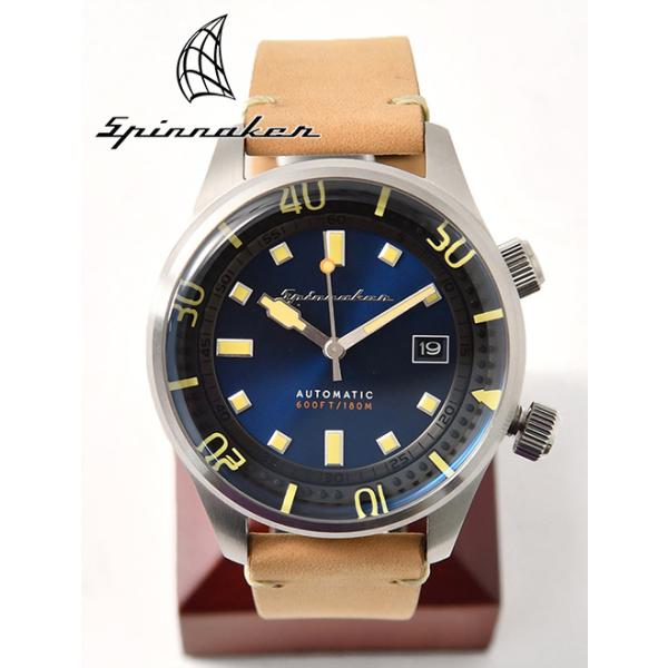 スピニカー Spinnaker メンズ 自動巻ダイバーズウォッチ Bradner ブラッドナー ブルーダイヤル ベージュ革製ベルト 腕時計 国内正規品 Buyee Buyee Japanese Proxy Service Buy From Japan Bot Online