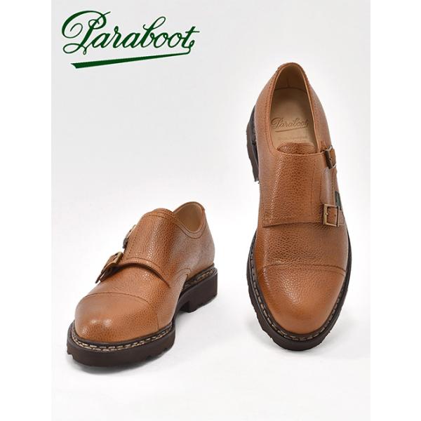 パラブーツ　ブラウン ウィリアム　ダブルモンクストラップ paraboot Paraboot パラブーツ PARABOOT メンズダブルモンクストラップ