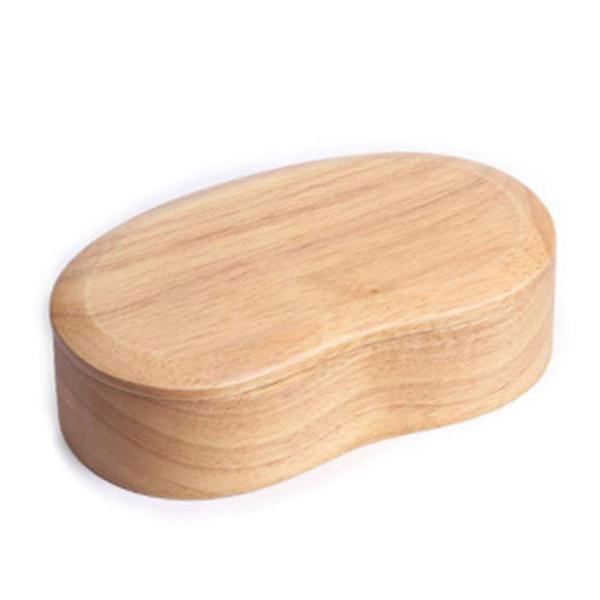 豆型 天然木製 一段弁当箱 そらまめ弁当箱 8枚目