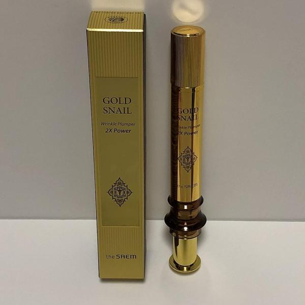 The Saem Gold Snail Wrinkle Plumper 2X Power 12ml / ザセム