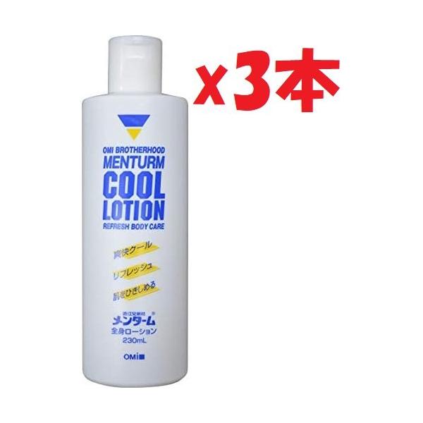 3本セット 近江兄弟社 メンターム クールローション (230mL) 全身