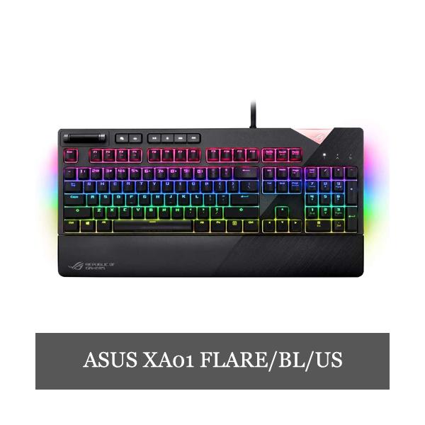 美品 ASUS ゲーミングキーボード XA01 ROG STRIX FLARE dereshop_asus-xa01-blue-us