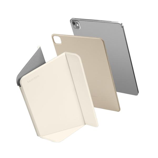 tomtoc iPad Pro 11インチ ケース M4 2024 スタンドケース 強力マグネット吸着式 スリム 保護 カバー 4モード Pencil Pro対応 自動ウェイク/スリープ ブラック