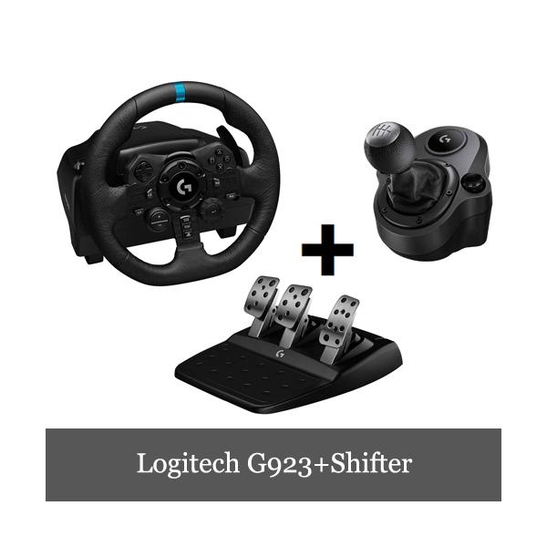 Logitech G923 Driving TureForce Feedback Racing Wheel Shifter付き 