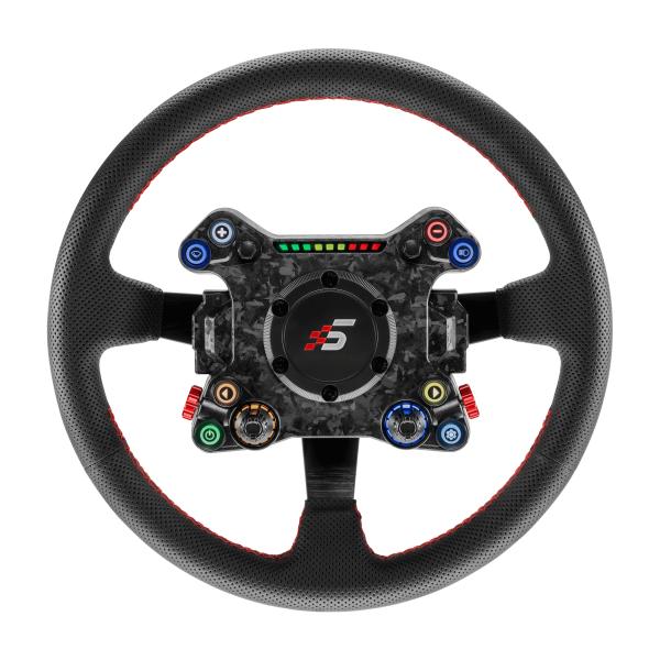 SIMAGIC GT1 レーシングステアリングホイール　外箱付き　ハンコン GT1-SR ステアリングホイール（アルカンタラ）クリックリリース