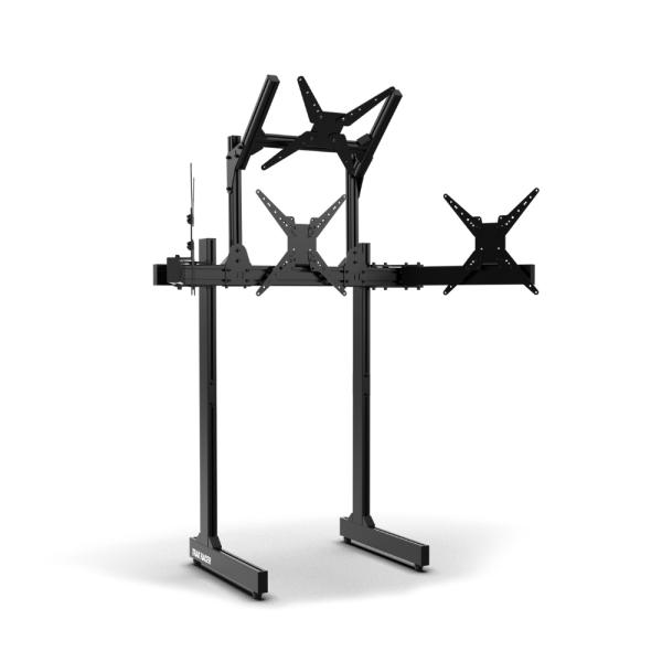 TRAK RACER アルミクワッドフロアモニタースタンド VESAマウント付き