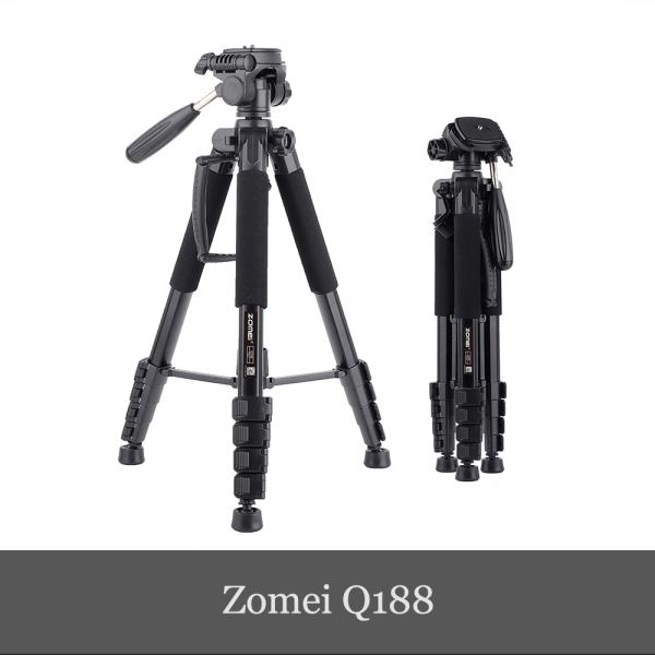 ZOMEi Q188 黒 三脚 高耐久三脚スタンド、プロレベルビデオ三脚 ZOMEi Q188 黒 三脚 高耐久三脚スタンド、プロレベルビデオ三脚