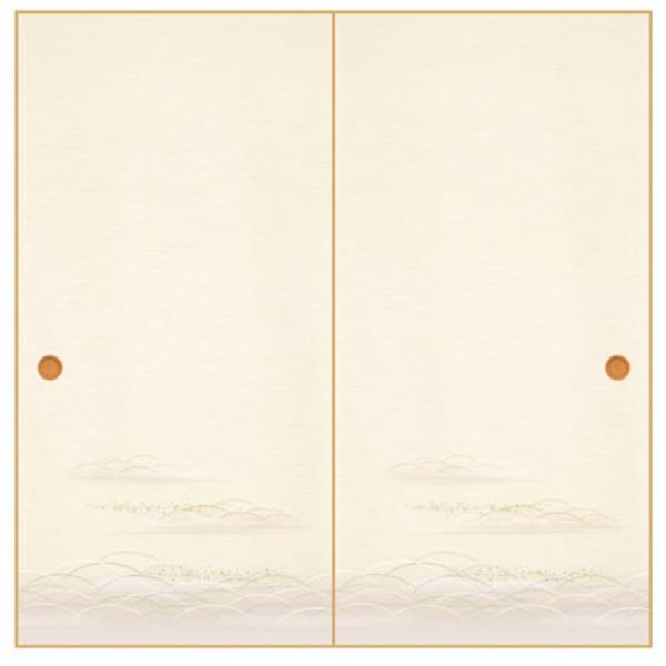 ふすま紙 襖紙 (のれん第20集) No.157 (サイズ96×203cm) 「1枚柄・露草