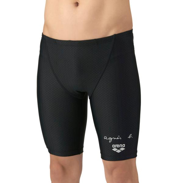 [Release date: April 14, 2025]アリーナとアニエスベーコラボ商品。着用しやすいシンプルなコラボレーションロゴがデザインポイント。動きやすい伸縮性のあるニット素材を使用したスパッツタイプの水着。使用済みペットボトル...