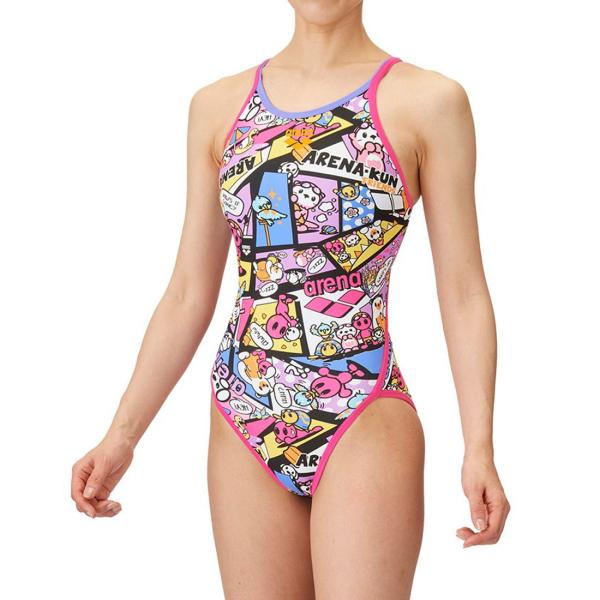 アリーナ 公式 ECOタフ トレーニングワンピース レディース 裏地付き