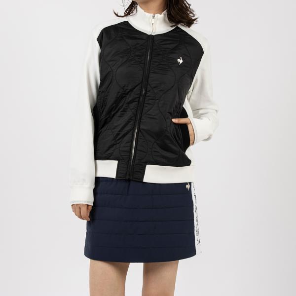極美品✨ルコックスポルティフ ゴルフウェア レディース ハイブリッド防風セーター le coq sportif GOLF 公式 ルコックスポルティフ ゴルフ ハイブリッド