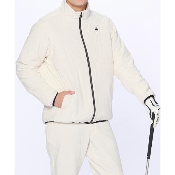 LE COQ GOLF ルコックゴルフ フルジップ 中綿 ボア ジャケット M LE COQ SPORTIF GOLF COLLECTION(ルコックスポーティフ ゴルフ