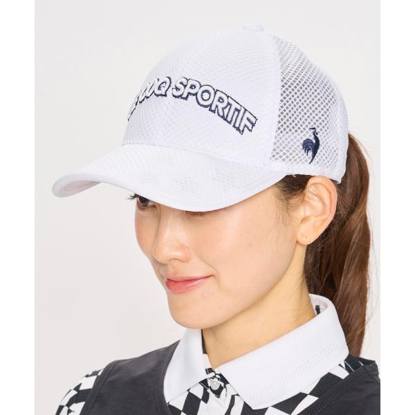公式 ルコックスポルティフ ゴルフ メッシュキャップ レディース 通気 帽子 小物 ゴルフ おしゃれ LG5SCP01L 25SS