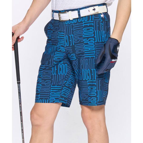 【極美品】1PIU1UGUALE3 GOLF ハーフパンツ　総柄　XL 1PIU1UGUALE3 RELAX ウノピゥウノウグァーレトレ 3ロゴビッグワッフル