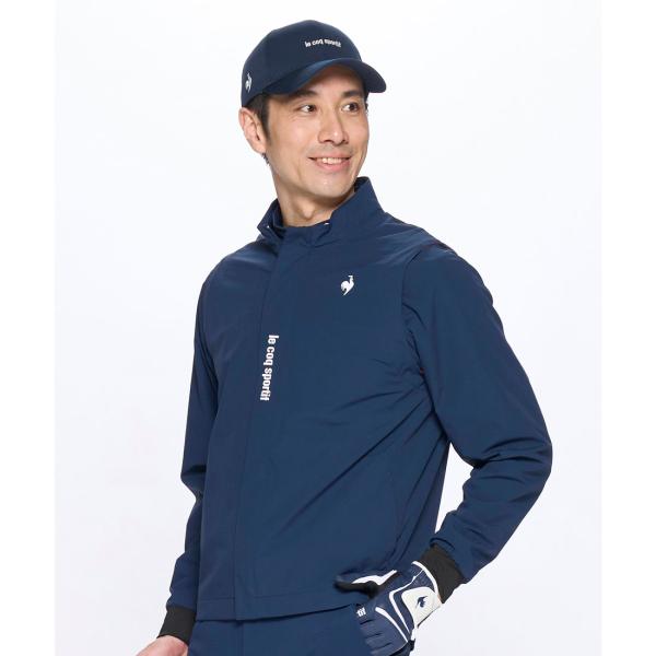 【ランバンスポール】2WAY 人気ラバーロゴ 長袖ゴルフ中綿ブルゾンジャケットL ランバンスポール】2WAY 人気ラバーロゴ 長袖ゴルフ中綿ブルゾン