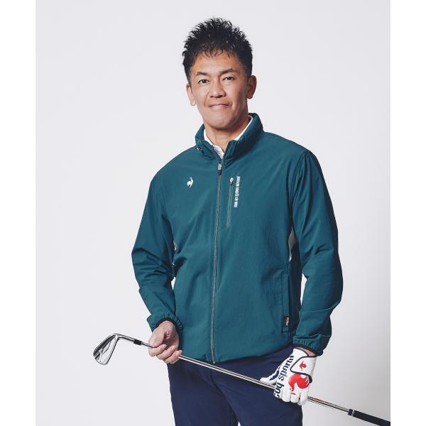 公式 ルコックスポルティフゴルフ コーデュラフード収納型アウター 男性 はっ水 2WAYストレッチ UVカット 花粉付着軽減 LG6SWB01M 26SS