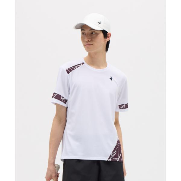 ルコックスポルティフ テニスウェア 半袖Tシャツ QMMPJA20 メンズL新品 テニス/ソフトテニス,ウェアの【ネコポス送料無料】le coq sportif