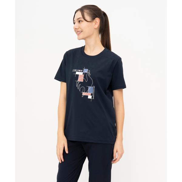 公式 ルコックスポルティフ ヘランカサンスクリーン 半袖Tシャツ レディース 吸汗速乾 UVカット ウェア LT5SHT01L 25SS