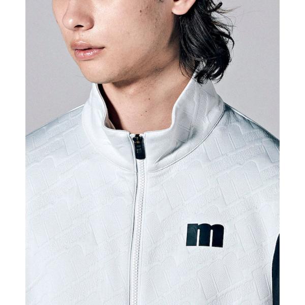 マンシングウェア ENVOY バイアス mロゴ キルトジャカード Munsingwear（マンシングウェア） 【ENVOY】バイアスmロゴキルトジャ