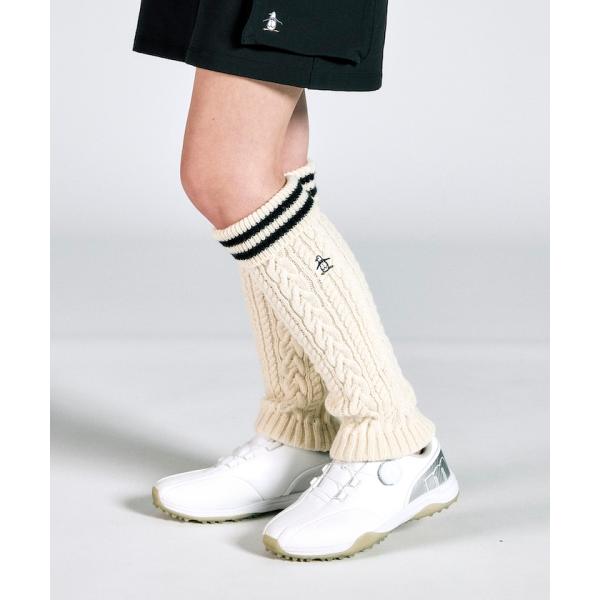 Munsingwear 公式 マンシングウェア ケーブル編み レッグウォーマー