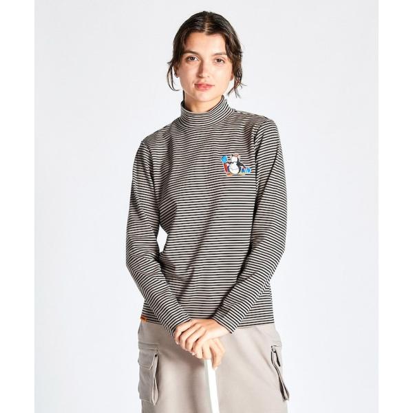 Munsingwear 公式 マンシングウェア ボーダーハイネックシャツ