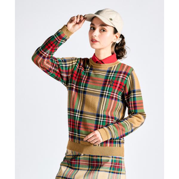 Munsingwear（マンシングウェア） 公式 チェック柄 クルーネック