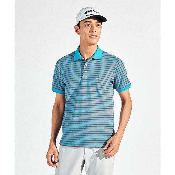 Munsingwear 公式 マンシングウェア 先染めボーダー鹿子半袖