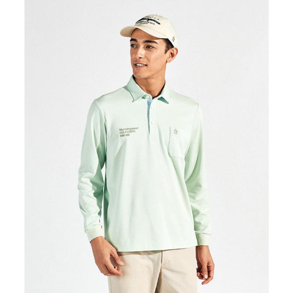 Munsingwear（マンシングウェア） 公式 ドット鹿の子長袖ポロシャツ