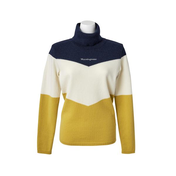 格安売上 Fzasf 3色切替タートルネックセーター 純正サイト Jlt Polinema Org