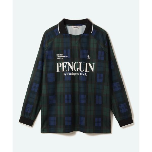 公式 ペンギン バイ マンシングウェア BLACKWATCH STRETCH GAME SHIRT 吸汗速乾 軽量 メンズ ゴルフ MU5FLS04M 25FW