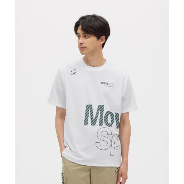 公式 ムーブスポーツ MOVESPORT ドライメッシュ ビックロゴ 半袖シャツ メンズ 吸汗速乾 Tシャツ ウェア トレーニング ST5FHT00M 25FW