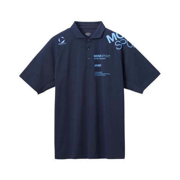 MOVESPORT 公式 ムーブスポーツ デサント 鹿の子半袖ポロシャツ