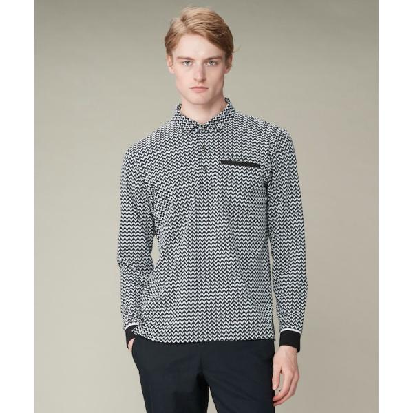 LANVIN SPORT 公式 ランバン スポール ジャガード長袖ポロシャツ