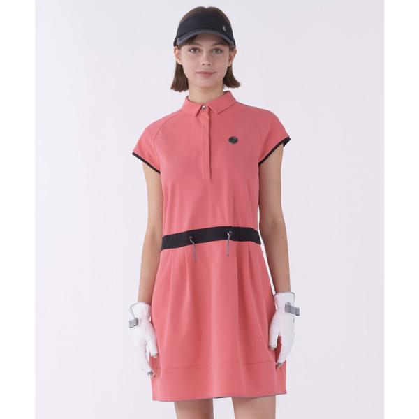LANVIN SPORTS ピンク ポロワンピース　ゴルフワンピース LANVIN SPORT（ランバンスポール） 公式 ランバン スポール ワンピース