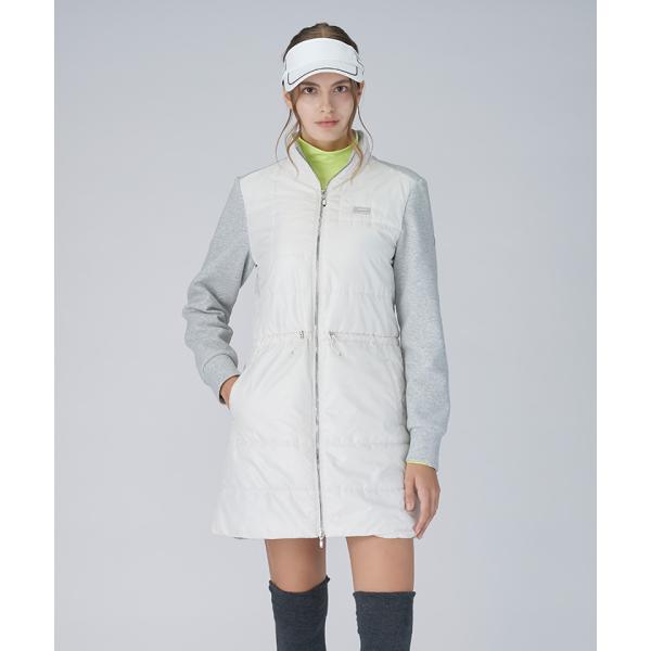 新品　ランバンスポール 　リバーシブル　中綿　ロング　ワンピース　ベスト　黒　L 新品 ランバンスポール リバーシブル 中綿 ロング ワンピース ベスト