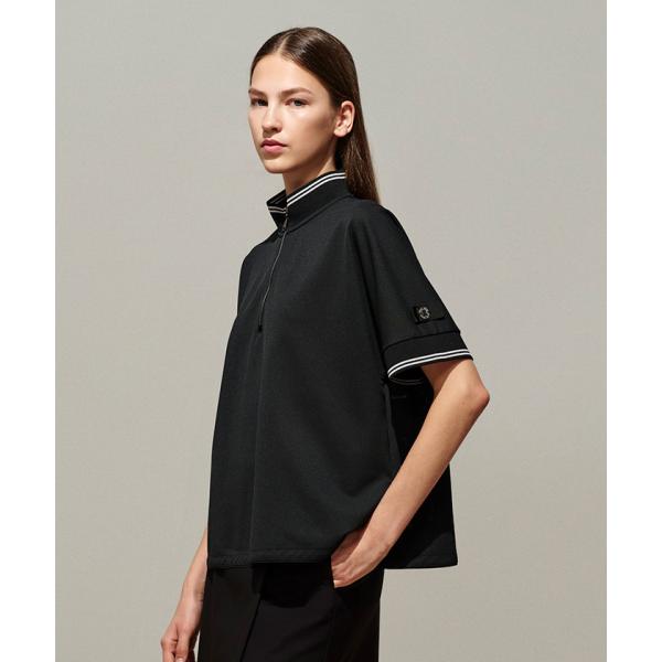 ランバン スポール LANVIN SPORT 【公式オンライン限定カラー】ハーフジップAライン半袖シャツ【Sunscreen NIR】