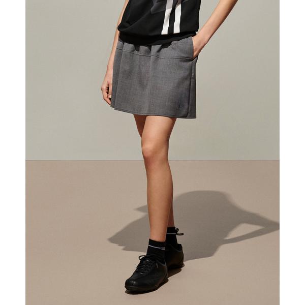 公式 ランバン スポール LANVIN SPORT サマーウールスカート レディース ウエストストレッチ 手洗い可 ゴルフ VG6SSK61L 26SS