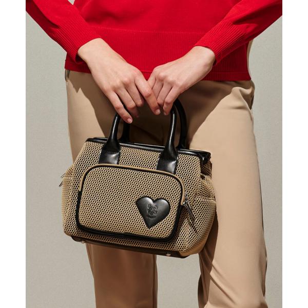 公式 ランバン スポール LANVIN SPORT ダブルラッセルメッシュカートバッグ マグネット付ポケット レディース ゴルフ VG6STT52L 26SS