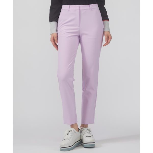 最終価格LANVIN バーガンディ サイドストライプレディースゴルフパンツ 新品 最終価格LANVIN バーガンディ サイドストライプレディースゴルフ