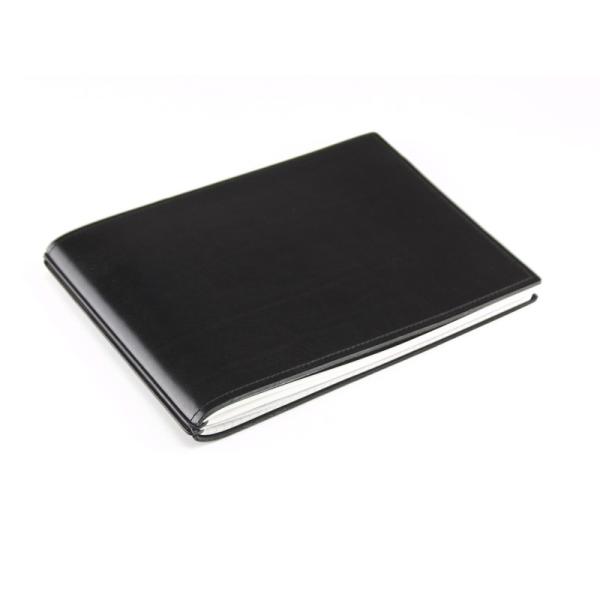 x17】A5+ NOTEBOOK スムースレザー 本革 ブラック ノート2冊セット【1