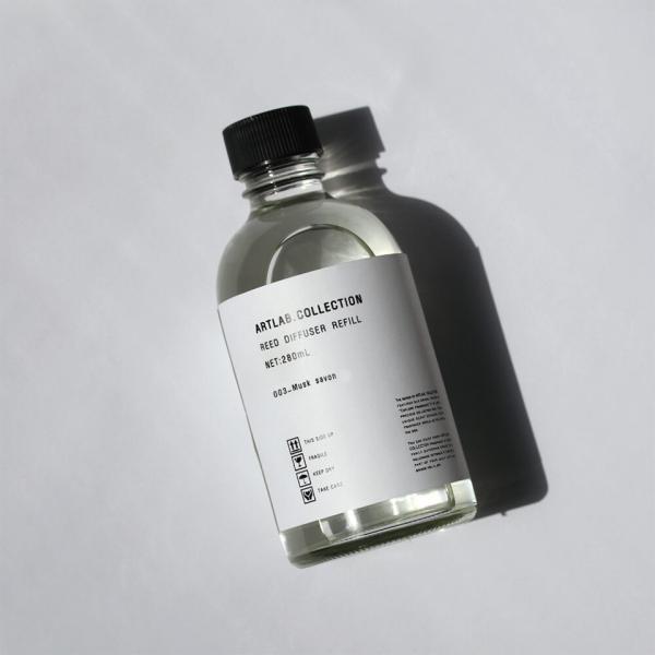 詰め替え用 ARTLAB.COLLECTION アートラボコレクション リードディフューザー リフィル 280ml ムスクサボン ルームフレグランス 置き型 芳香剤 良い香り