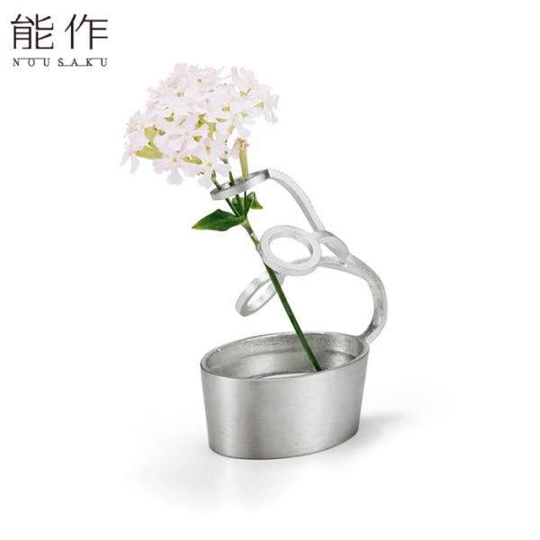 能作 錫の一輪挿し フラワーベース LASSO 花器 花びん おしゃれ 日本製 ギフト