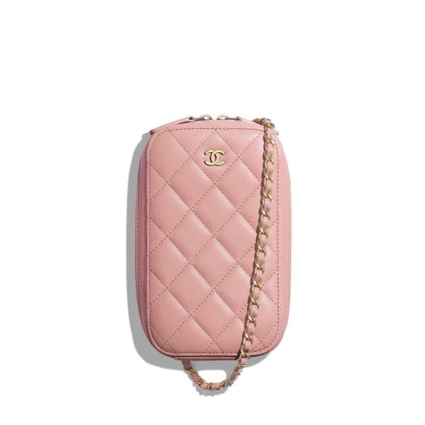 シャネル Chanel レザー バッグ 新作 バック ショルダーバッグ ラムスキン チェーン ピンク ラムスキン レザー 0655yn07chanelayn07 ブランドショップluivist